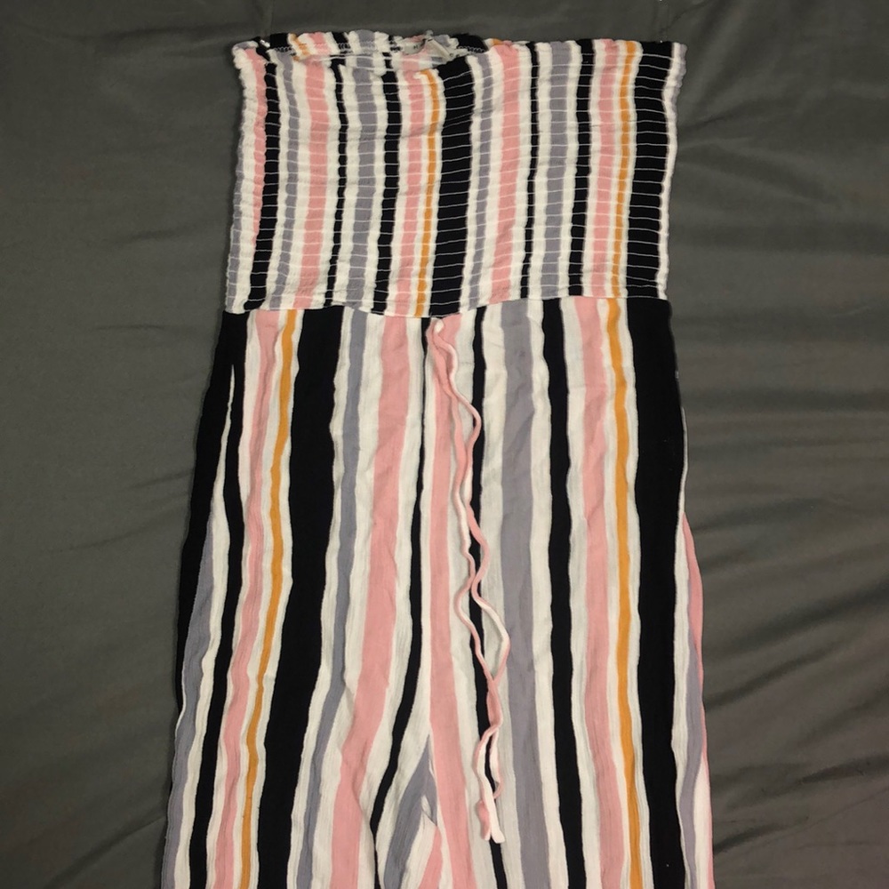 Strapless striped jumpsuit ✨